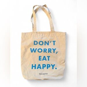BON APPÉTIT canvas tote. Never used. (1141) approx 15”x15”x4.5” #bonappetit